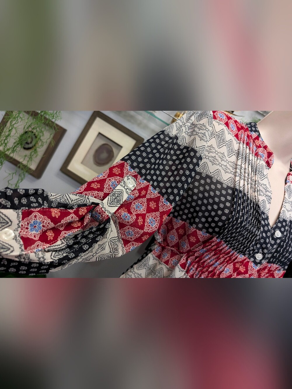 American Rag Tie Back Blouse XS-SM